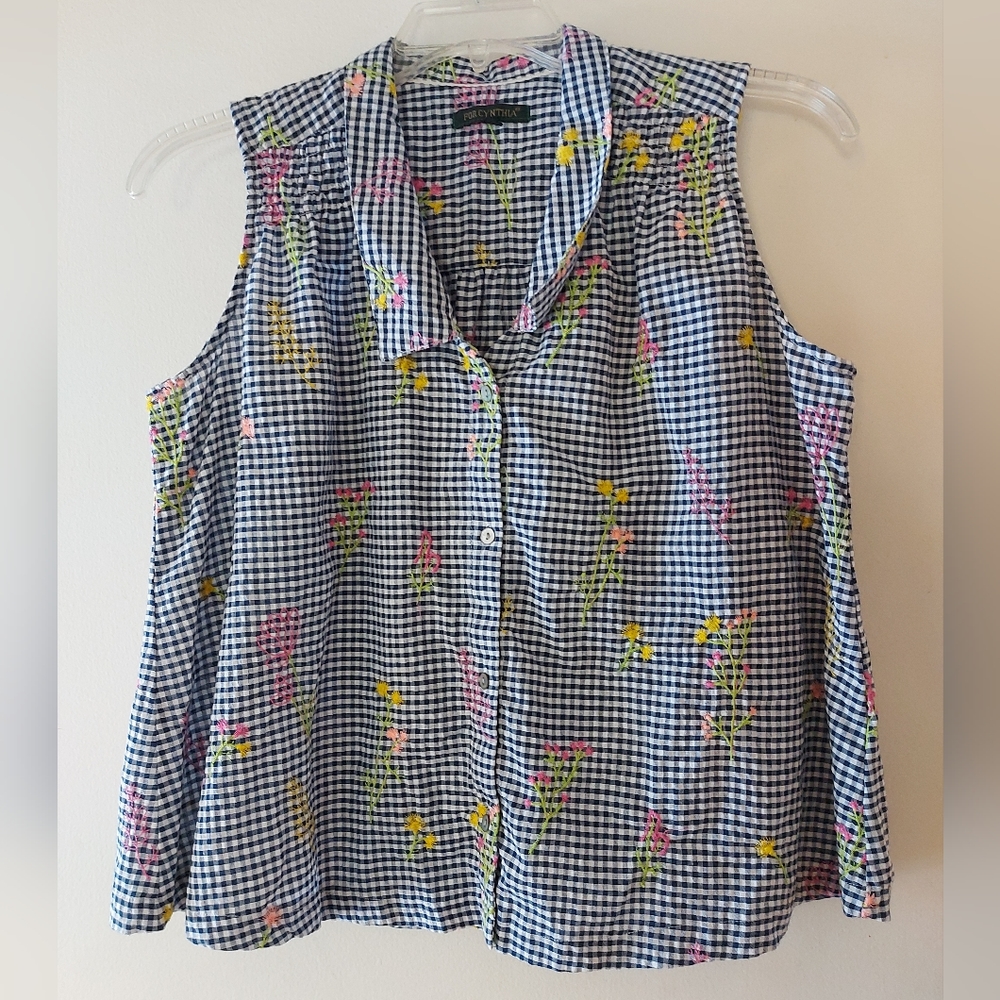 Loose fitting tank by For Cynthia, size Large, EUC